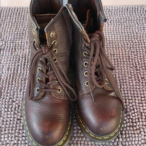 Dr. Martens Brown Lace-Up Boots with Vintage Appeal
